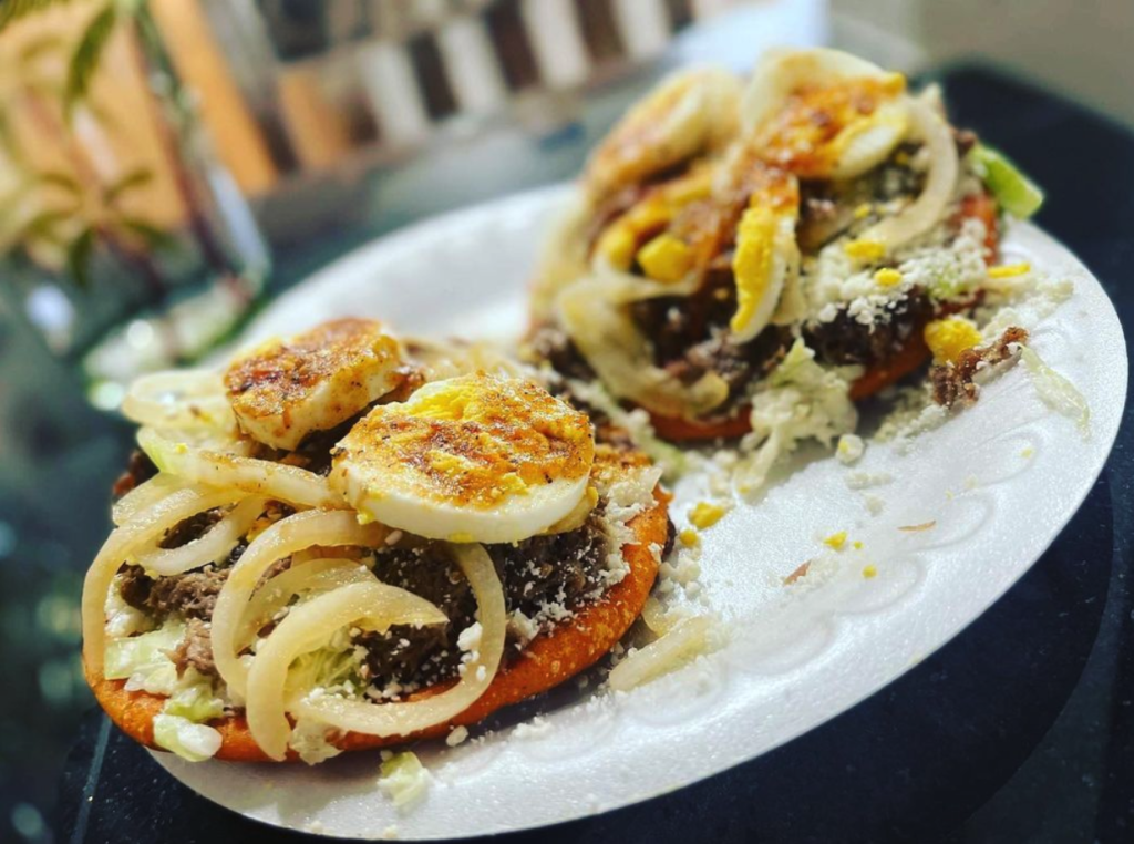 Pictured are Salvadorian Pupusas from the Los Cipotes food truck