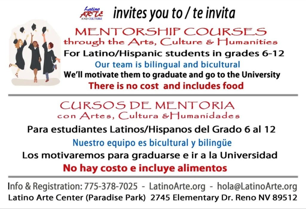 Flyer with information about mentoring program