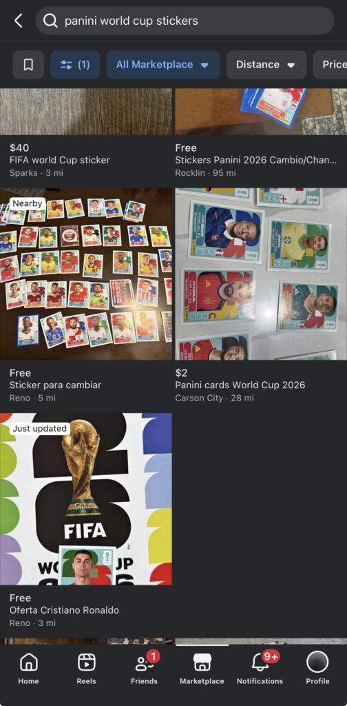 screenshot of app with colorful images of stickers