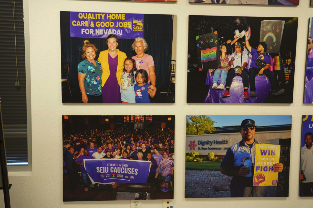 photographs on wall