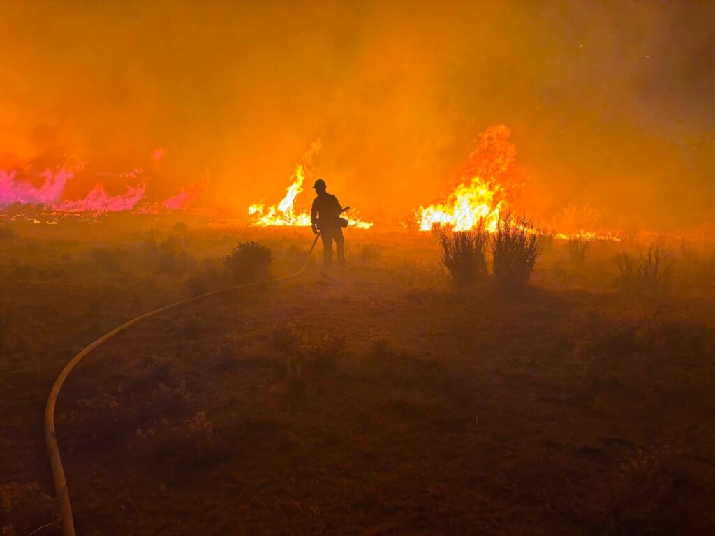 firefighters fight fire