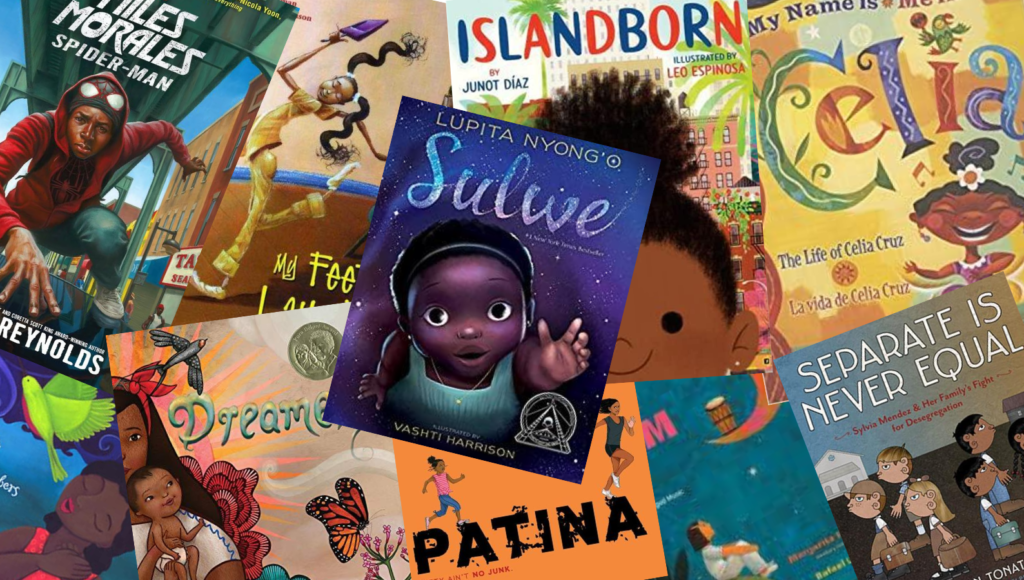 children's book covers of Black and Latino titles