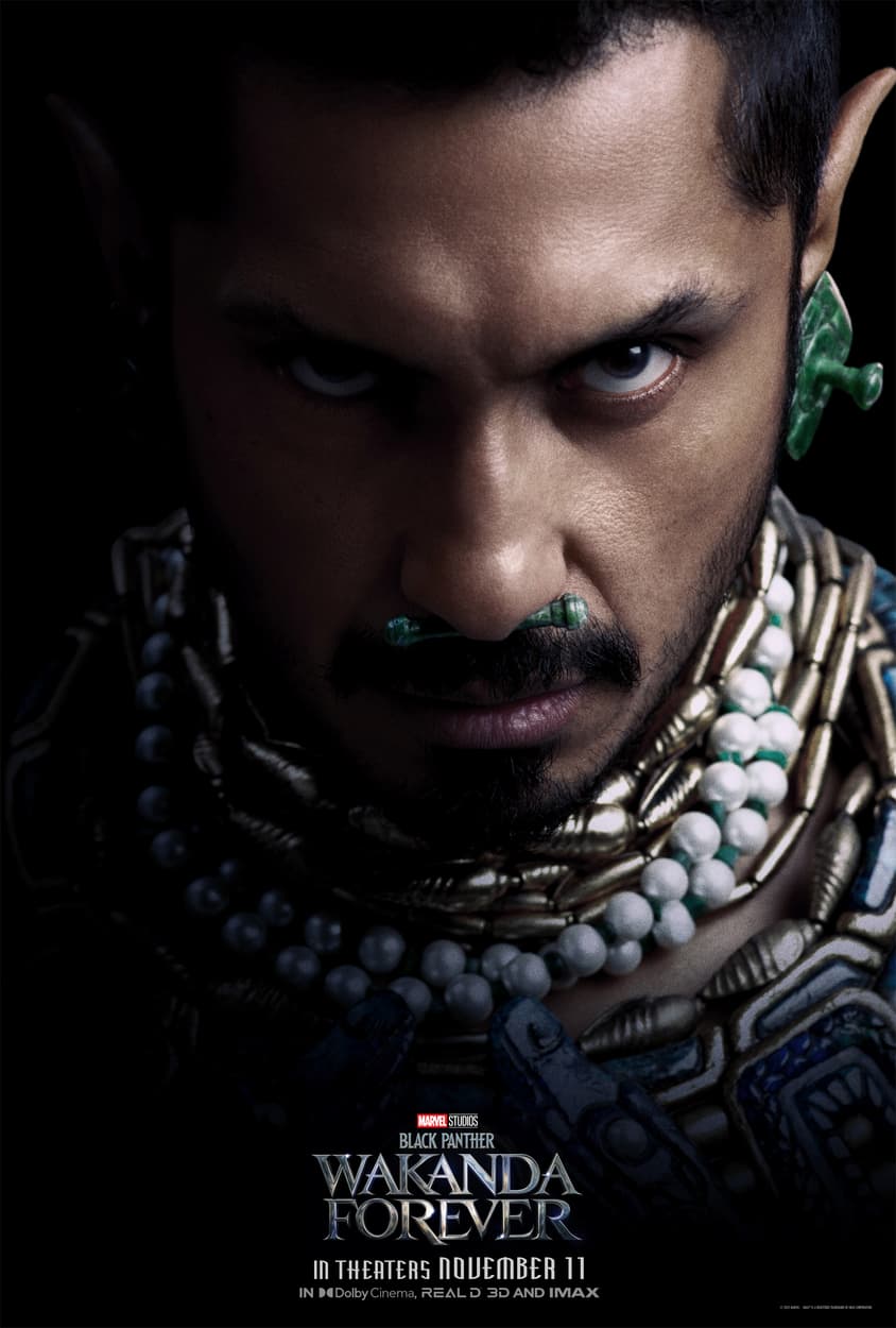 Oversized head of character on movie poster