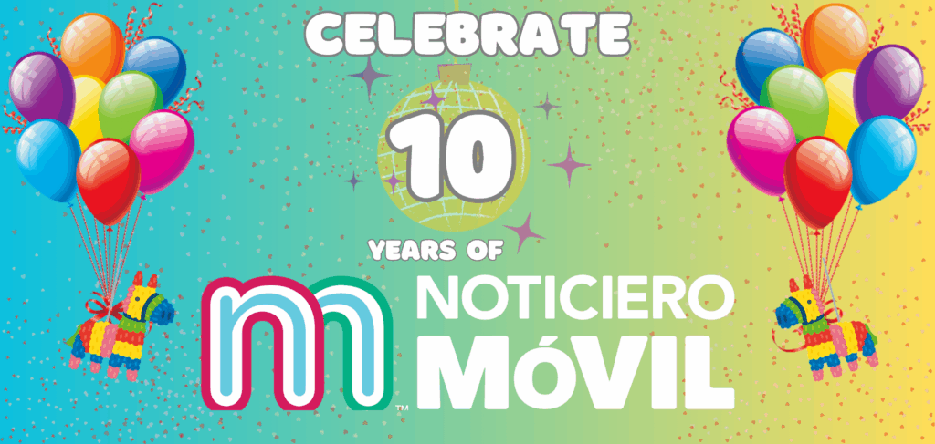 happy birthday graphic with balloons and piñata