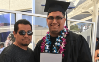 father with graduating son