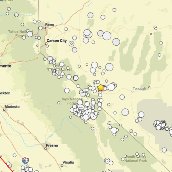 map of seismic zones in Northern Nevada